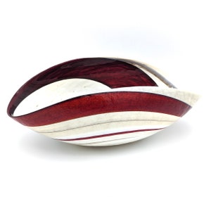 Red Murano Glass Bowl: Italian Art Glass Centerpiece