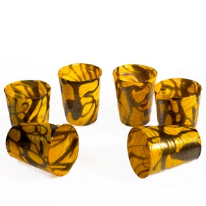 Murano Glass Tumblers Set: Handmade Italian Murrine Glassware
