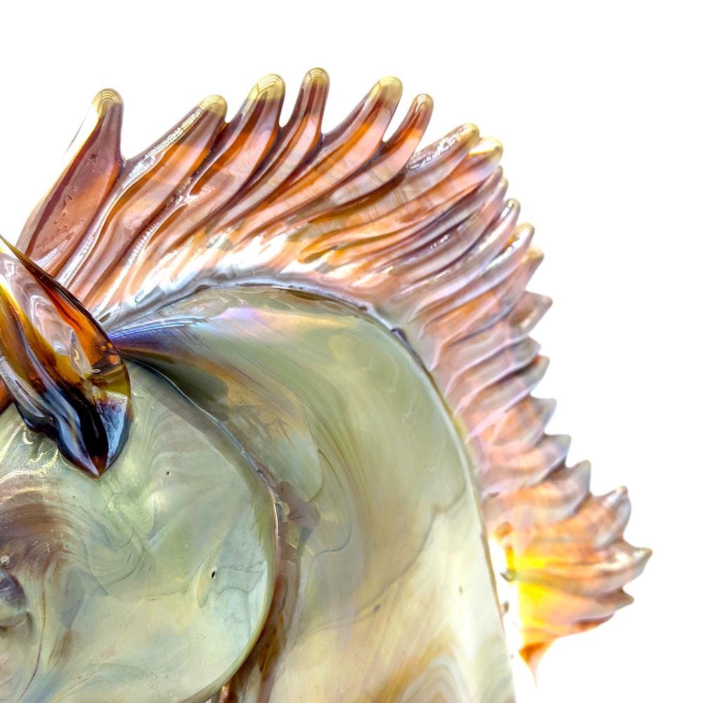 ꧁ ムラーノガラス ꧂大型73cm・カルセドニー オブジェ ガラッシア-カルセドニーの彫刻-オリジナルのムラーノガラスOmg