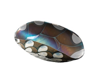 Murano Glass Bowl for Home Decor, Made in Italy Glass Centerpiece, Gift Idea, Trademark of Origin Guaranteed