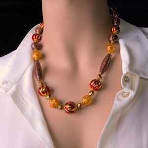 Damesketting, Murano-ketting, Gegarandeerd handelsmerk van herkomst, Italiaanse sieraden, Muranoglas, moderne juwelen, cadeau-idee voor haar