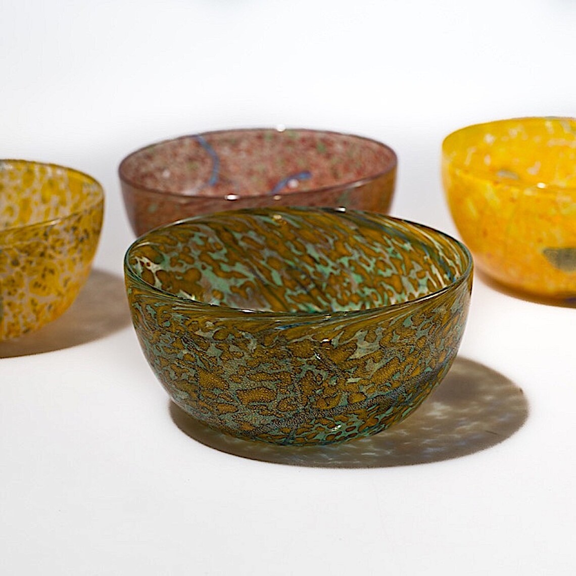 Murano Glass Dinnerware Sets Cups Set Colorful Cups Set Etsy