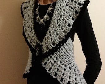 140. Pattern for ladies circle crocheted vest