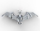 Coffin Gems® - 3CT BATWING PENDANT