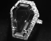 Coffin Gems® - 10CT HALO with 1/2 ETERNITY BAND