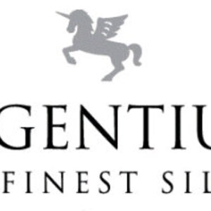 May include: A silver unicorn logo with wings, the text "ARGENTIUM" in black, and the phrase "THE FINEST SILVER" in black below.