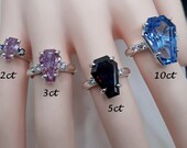 5ct Coffin Gems® Accent Ring