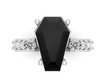 3ct Coffin Gems® Eternity Accent Ring