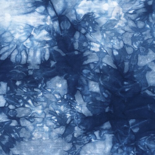 Shibori Fabric Indigo Cotton Tie Dye Fat Quarter Quilting Etsy