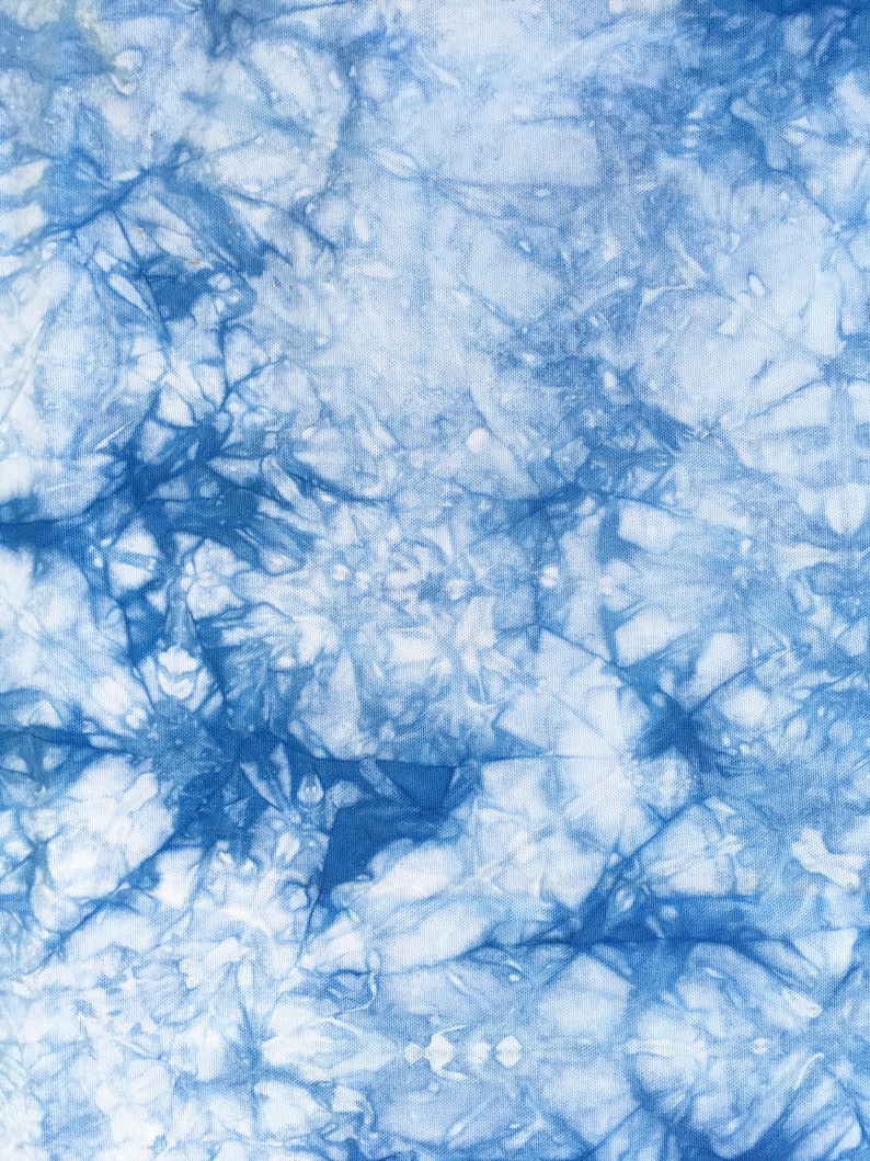 Cotton Duck Shibori Fabric Indigo Shibori Fabric for Upholstery and Home Decor