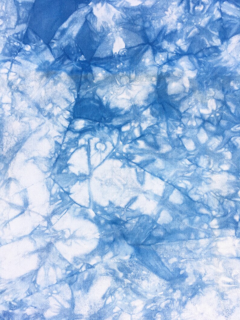 Cotton Duck Shibori Fabric Indigo Shibori Fabric for Upholstery and Home Decor