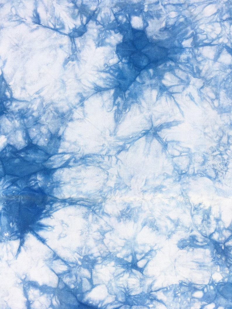 Cotton Duck Shibori Fabric Indigo Shibori Fabric for Upholstery and Home Decor