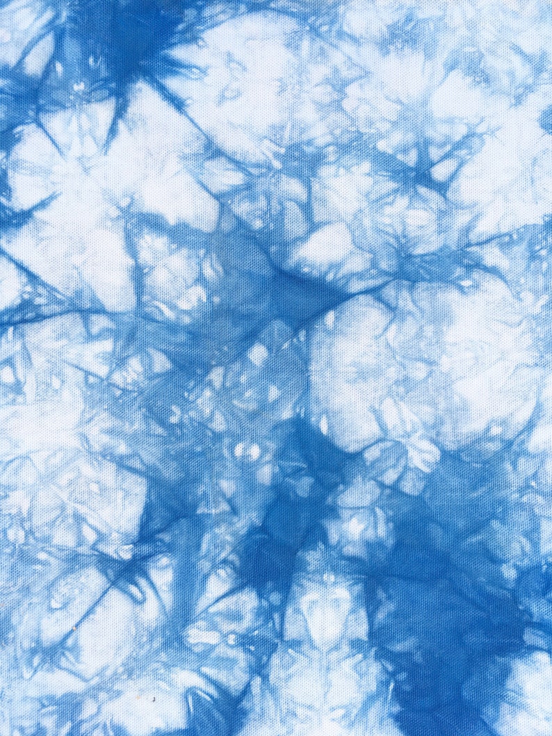 Cotton Duck Shibori Fabric Indigo Shibori Fabric for Upholstery and Home Decor