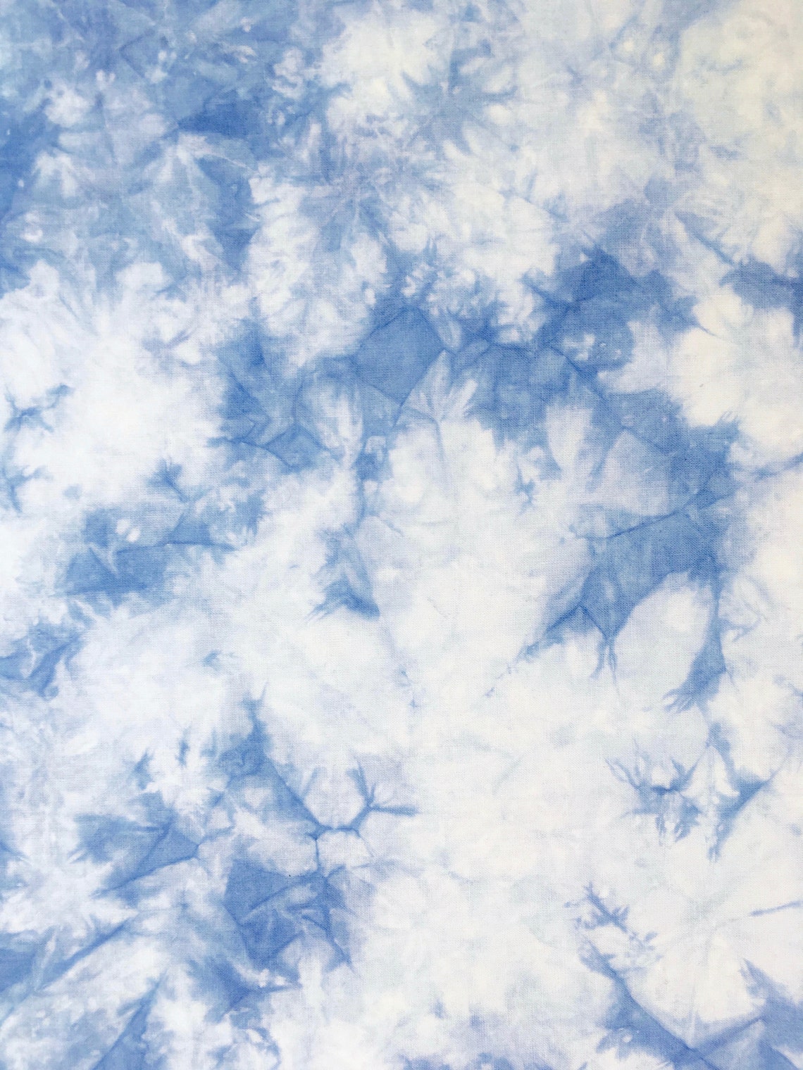 Sky Blue Indigo Fabric Light Blue Hand Dyed Quilt Fabric Sky Etsy