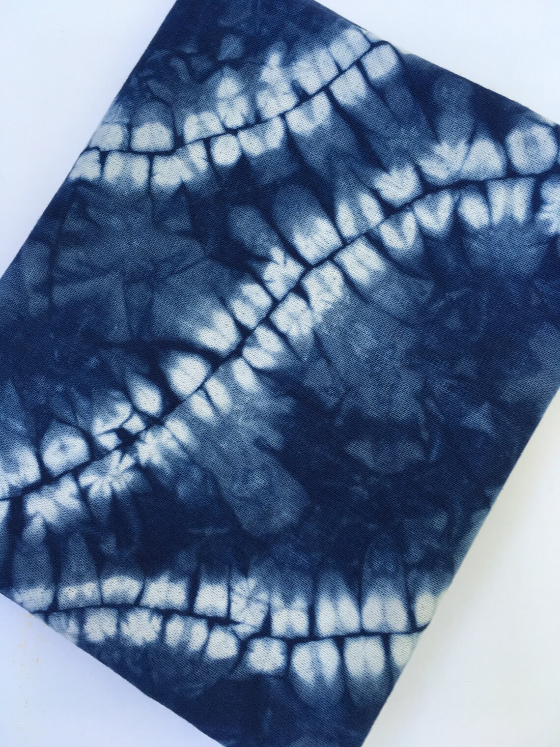 Indigo Dyed Shibori Fabric Hand Dyed Shibori Fat Quarter Etsy