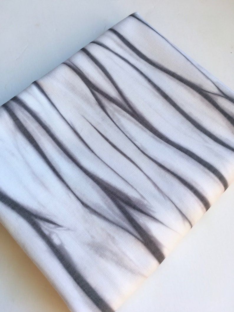 Grey - Shibori Tie-Dye Pure Mul Cotton Fabric 06 main image 1