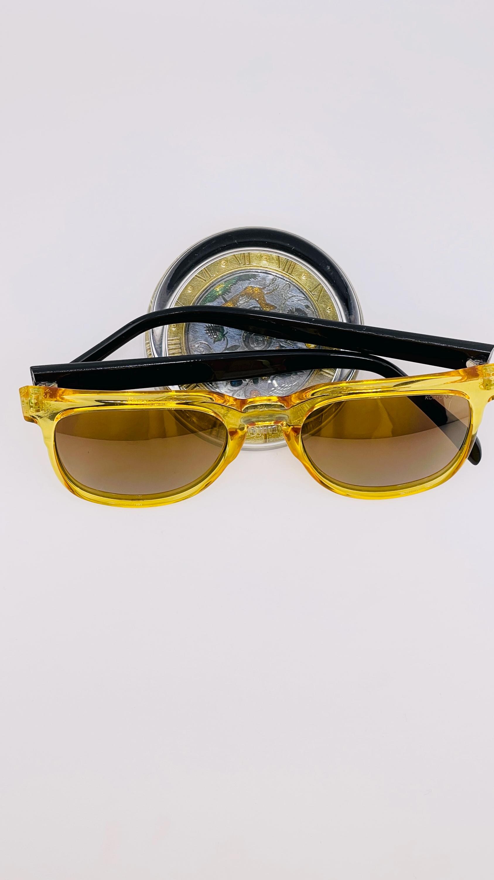 Komono Butter Yellow Sunglasses Madison Jr. Yellow – KOMONO main image 4