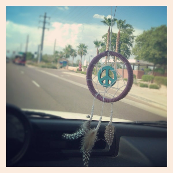Peace & Dreams Dream Catcher- Small Car Accessory, Stylish Room Decor, Peace, Bedroom, Style, Decorate, Unique