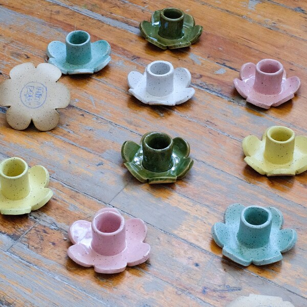 Flower Candle Holder Etsy