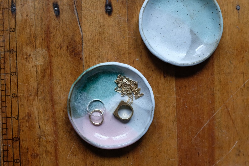 handmade ceramic dish, mini ring plate, 3 image 6