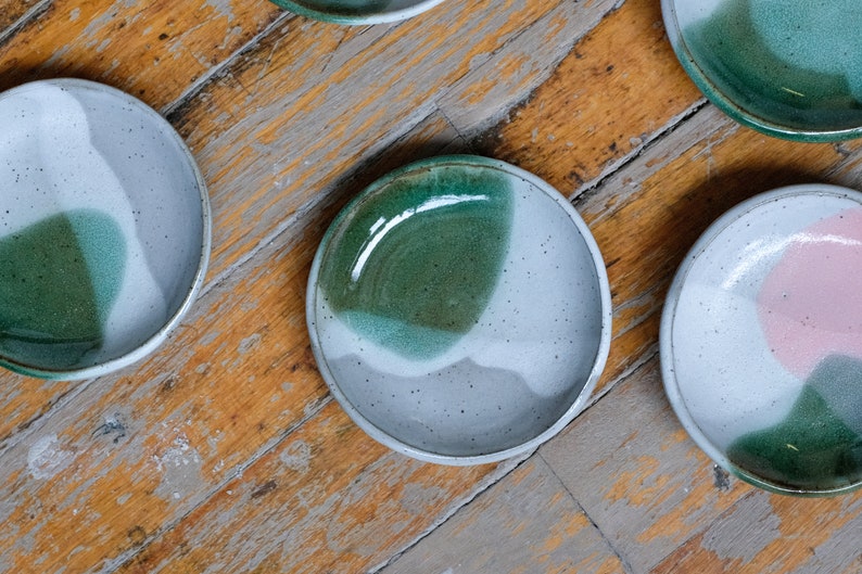 handmade ceramic dish, mini ring plate, 3 image 8
