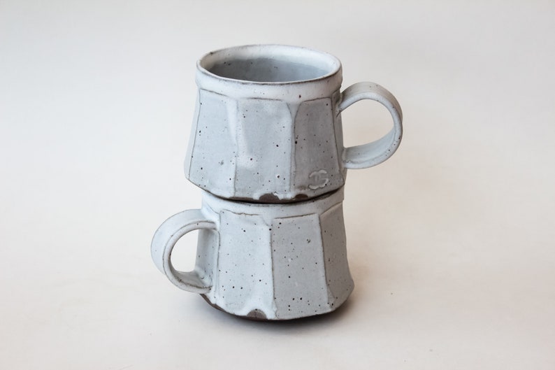 Faceted Ceramic Mug Coffee or Tea Mug 12oz MADE TO ORDER image 7