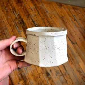 Faceted Ceramic Mug Coffee or Tea Mug 12oz MADE TO ORDER image 9