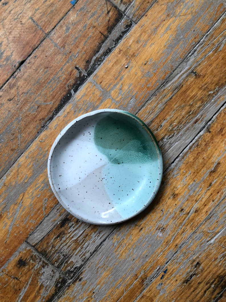 handmade ceramic dish, mini ring plate, 3 image 3