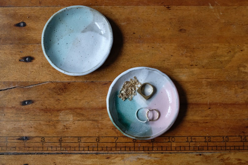 handmade ceramic dish, mini ring plate, 3 image 7