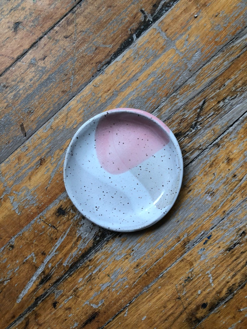 handmade ceramic dish, mini ring plate, 3 image 4