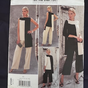 Vogue V1581 This Vogue Sewing Pattern Includes Tunic And Pants In Sizes 6-8-10-12-14