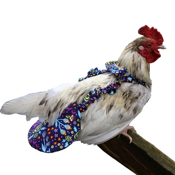 Small Stylish Chicken Diaper- Perfect for Small Bantams