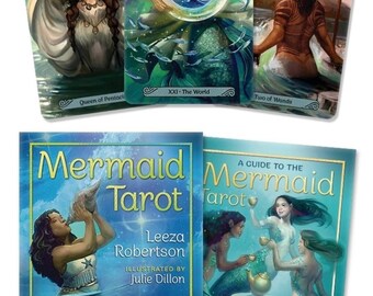 Mermaid Tarot Kit Original New Unopened Card Deck Guidebook Set  By Leeza Robertson and Julie Dillon