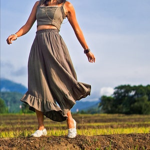 Clothing Set for Women, Top and Pants Set for Women, Clothing Set, Top and Bottom Set, Brown Clothing Set, Cotton Clothing Set, Clothing Set