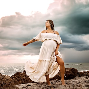 Maxi White Dress, Long White Dress, White Boho Dress, Maxi Bohemian Dress, Summer Dress, Off White Dress, Cotton Dress, White Cotton Dress