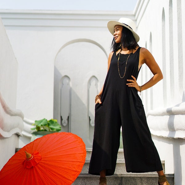 Drop Crotch Jumpsuit Etsy