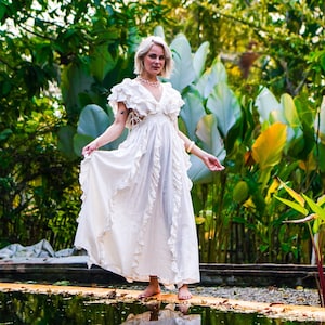 Maxi Bohemian Dress, Bohemian Dress, Photoshoot Dress, Long Bohemian Dress, White Cotton Dress, Long Boho Dress, Maxi Boho Dress, Boho Dress