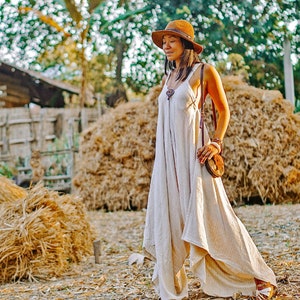 Linen Jumpsuit, Linen Hemp Jumpsuit, Loose Jumpsuit, Custom Order Jumpsuit, Sustainable Clothing, Hemp Clothing, Linen Clothing. Jumpsuit