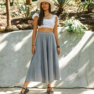 Weite Hose, Weiße Sommerhose, Boho-Hose, Lose Hose, Natürliche Kleidung, Strandhose, Palazzo-Hose, Hippie-Hose, ubergroße Hose, Baumwollhose