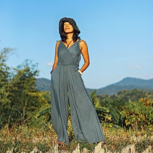 Grey jumpsuit formal best sale