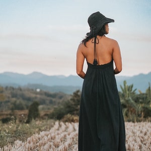 Women Black Dress, Long Black Dress, Summer Black Dress, Evening Black Dress, Lace Black Dress, Elegant Black Dress, Cotton Black Dress
