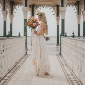 Robe de Mariée, Robe de Mariée Boho, Robe de Mariée Bohème, Elégante Robe Boho, Robe de Mariage, Robe de Mariée en Coton Robe Boheme mariage image 3