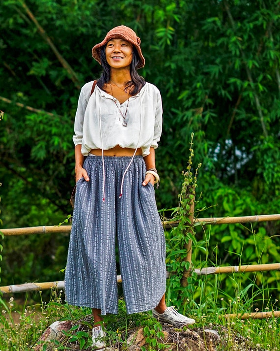 Sheer Blouse, Boho Blouse, Raw Cotton Top, White Boho Top, White Crop Top,  Off-shoulders Blouse, Beach Top, Natural Clothing, Oversized Top -   Denmark