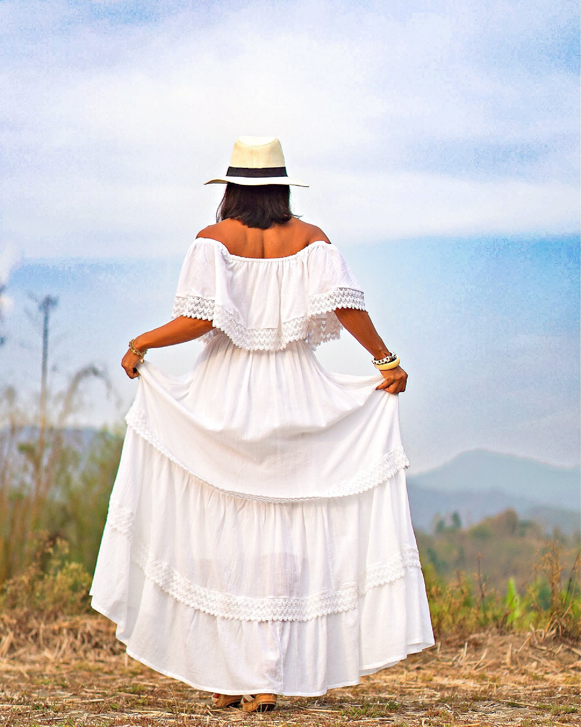 Klappe kapsel gaben Off Shoulder Dress Long White Boho Dress Maxi White Bohemian - Etsy