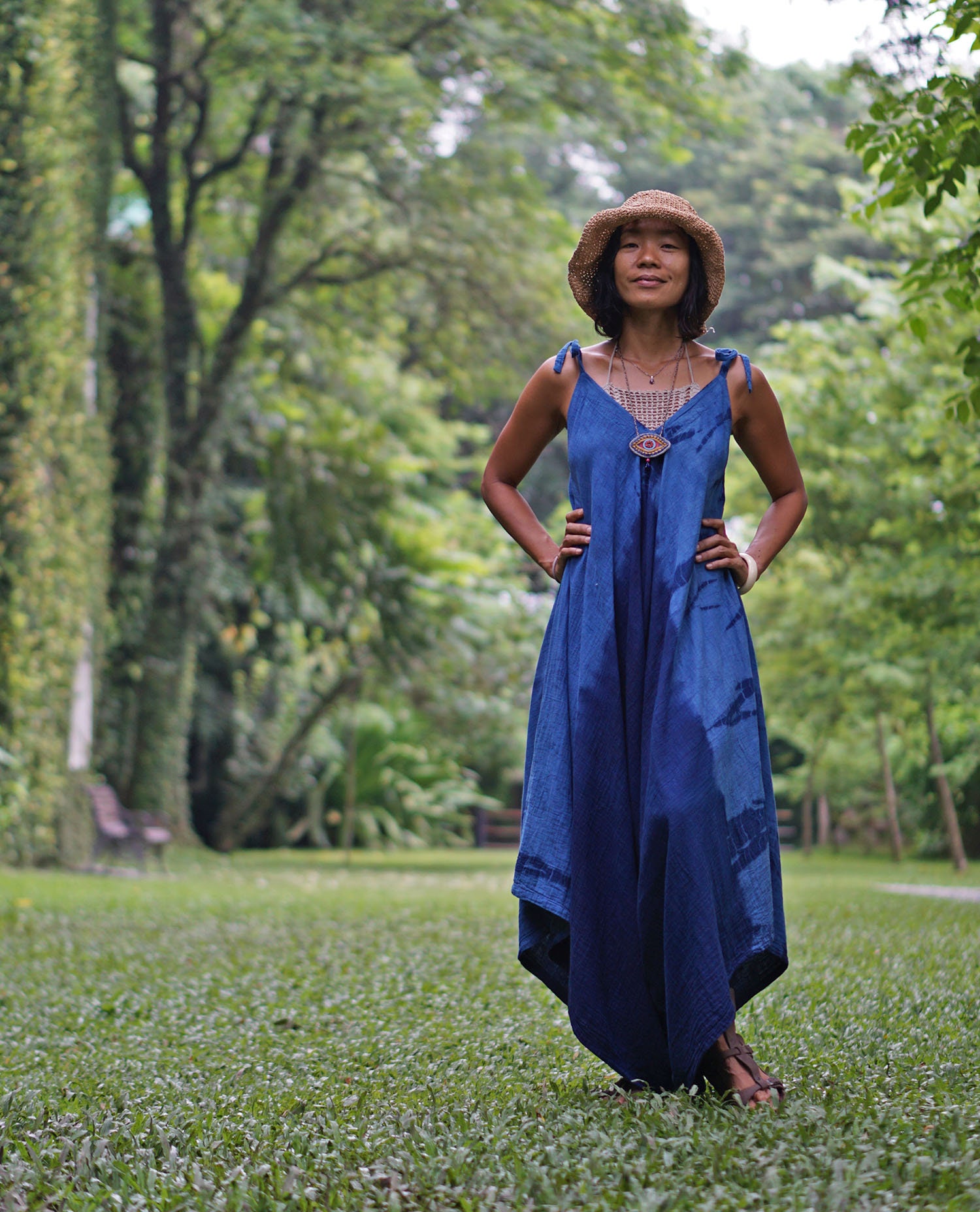 V Neck Sleeveless Tie Dye Jumpsuit for 