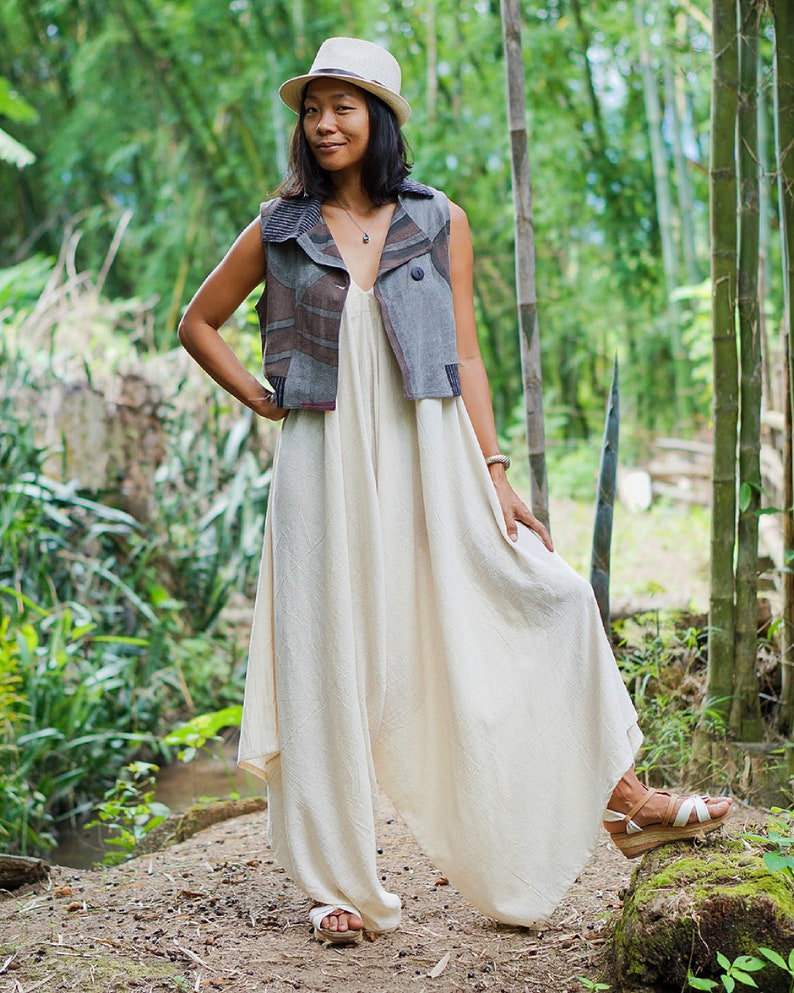 Yoga Jumpsuit Boho Jumpsuit Kundalini Jumpsuit Harem Etsy