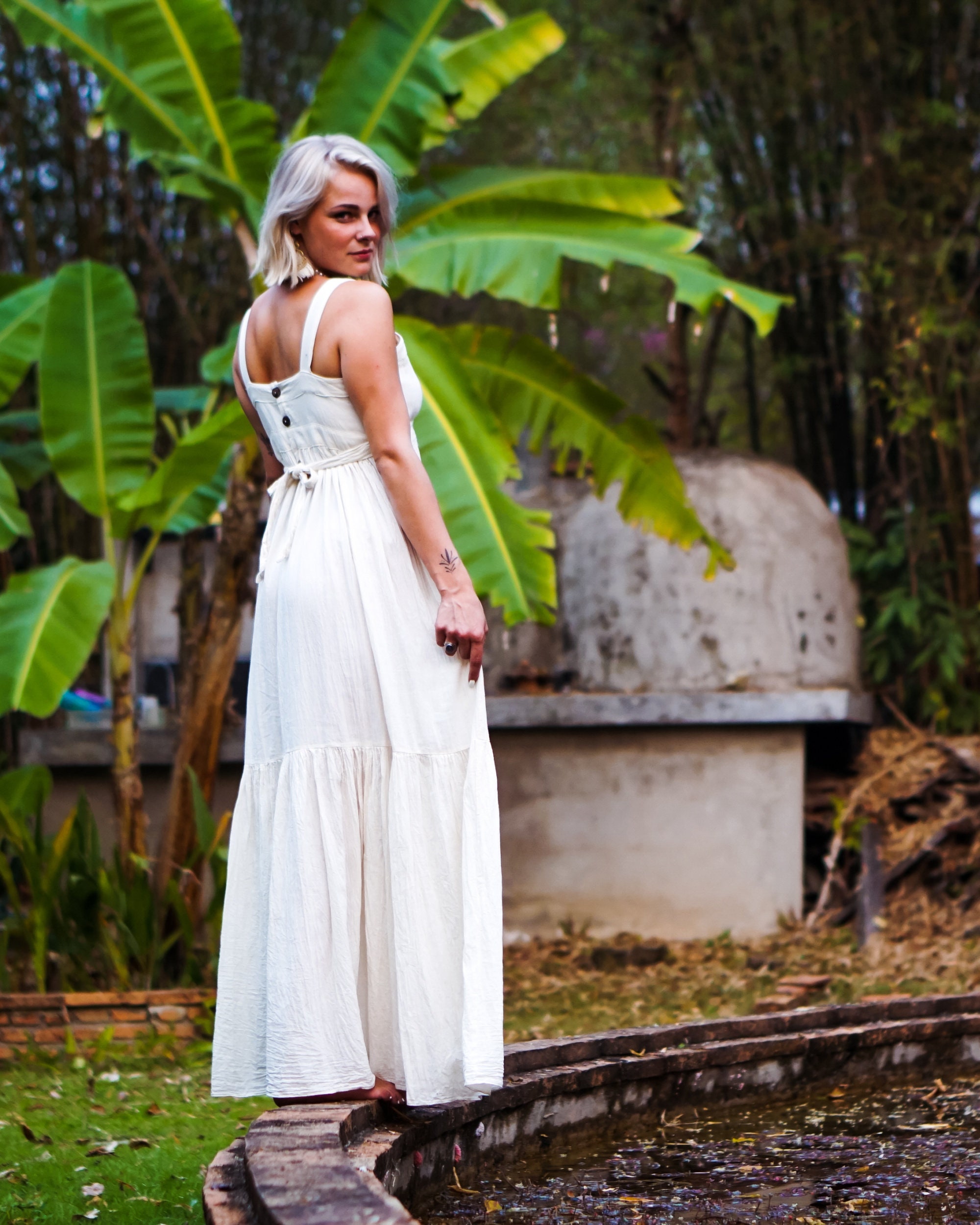 White Cotton Maxi Dress, Summer Cotton Long Dress, Off White V-Neck Dress, Summer Long Dress, Sleeveless Long White Dress, Maxi White Dress White Cotton Maxi Dress, Summer Cotton Long Dress, Off White V-Neck Dress, Summer Long Dress, Sleeveless Long White Dress, Maxi White Dress