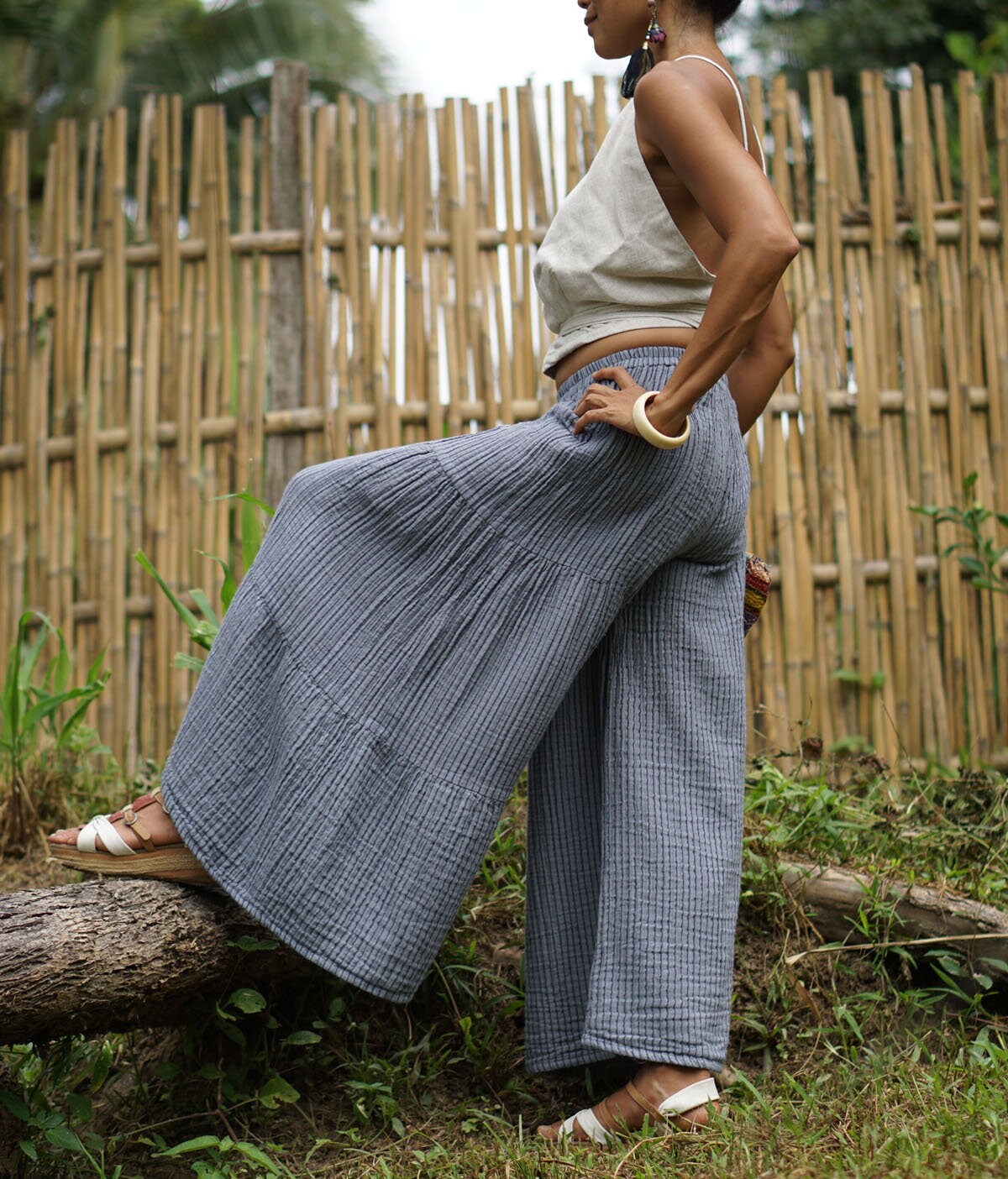 Loose Fit Striped Wide Leg Pants for Women Loose Wide Summer - Etsy