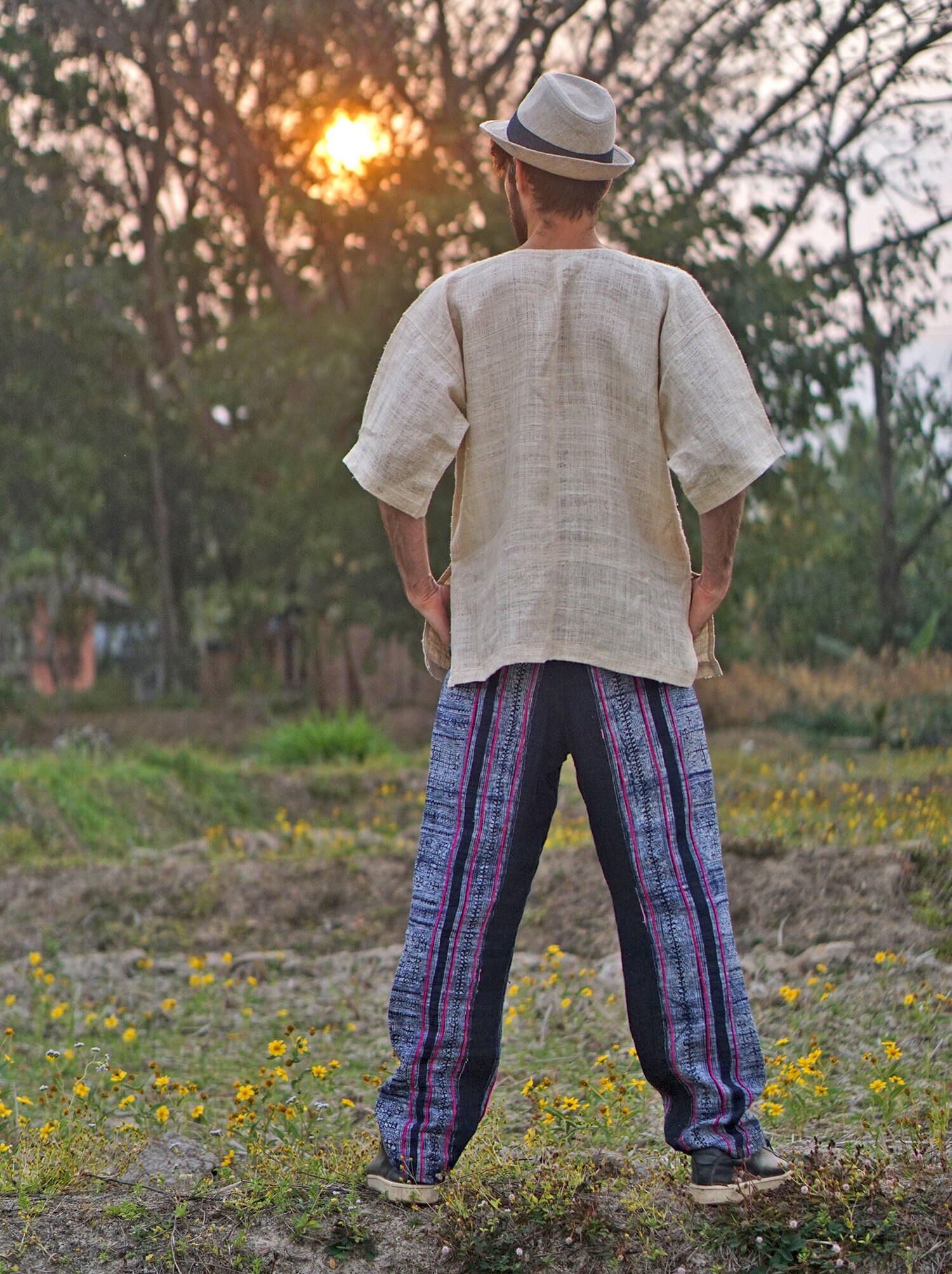 gheri mens hemp shirt