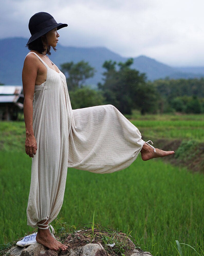 Women Linen Jumpsuit Yoga Jumpsuit Linen Overall Linen Etsy